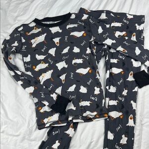 Old‎ Navy Kids Pajama Set - Black with White Ghosts